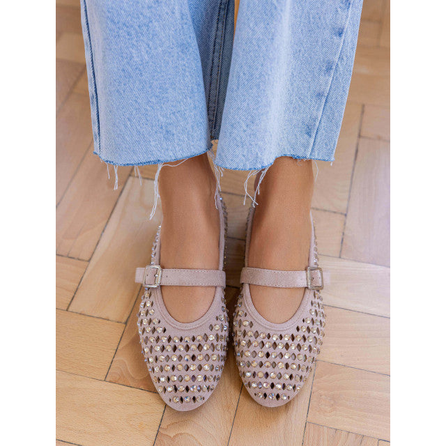 Ballerines  à Studs Argentés