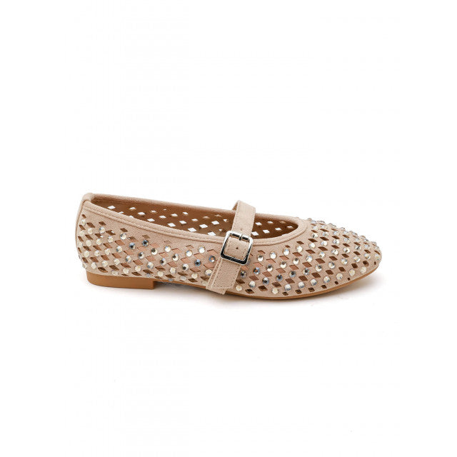 Ballerines  à Studs Argentés