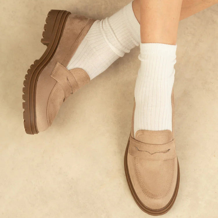 Ballerines Plates En Faux Daim Marron Gomax Stanford-03 - Pointure US 10 - Neuf Sans Boîte