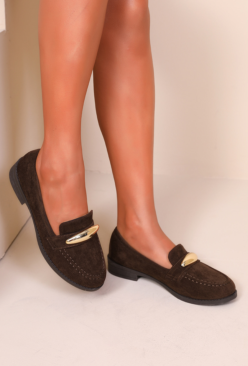 Mocassins avec accessoires doré