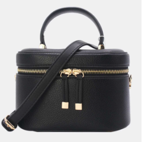Joli sac à bandoulière réglable présente une fermeture zippée