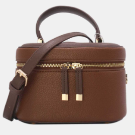 Joli sac à bandoulière réglable présente une fermeture zippée
