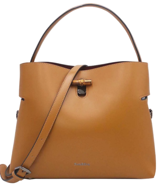 Sac Seau Double Porté Fermoir Bambou