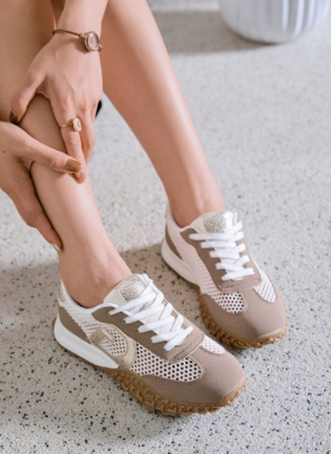 Baskets  à empiècements irisés