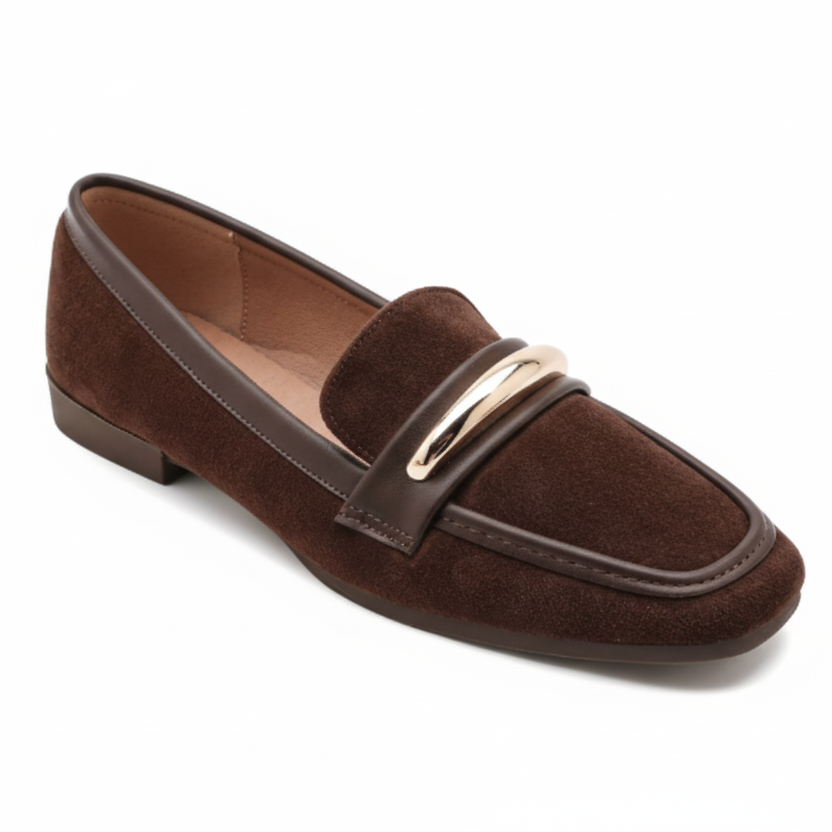 Mocassin en suède synthétique