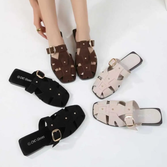 Mule confortable  en daim