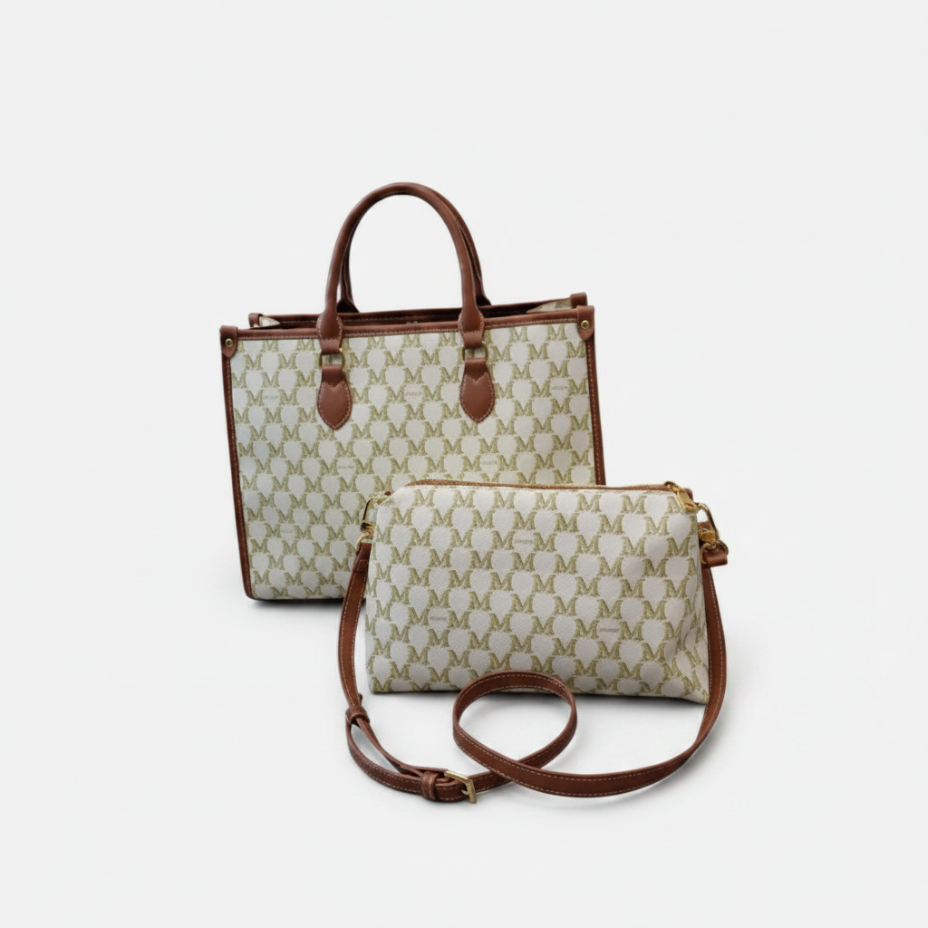 Ensemble Duo Chic : Sac à Main Cabas & Pochette assortie