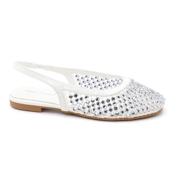 Ballerines ornées de zircons