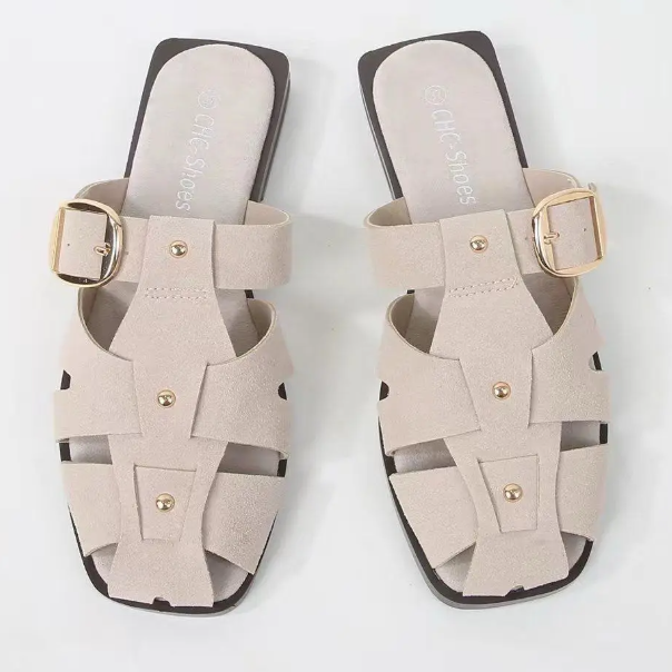 Mule confortable  en daim