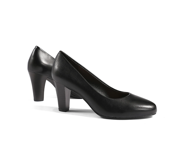 Escarpins en cuir  talons épais
