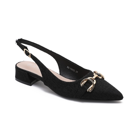 Escarpins Slingback à Mors Doré
