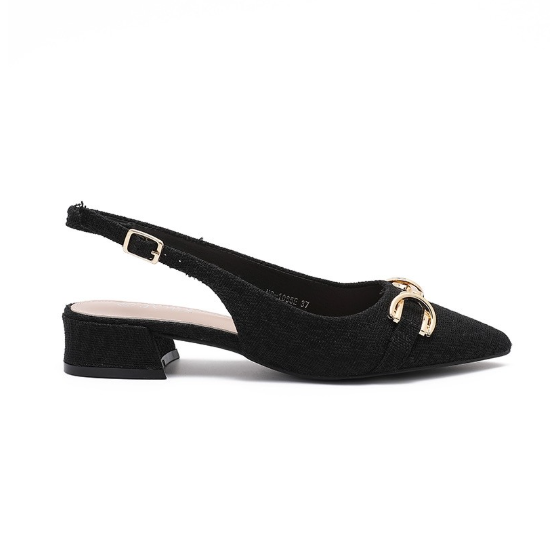 Escarpins Slingback à Mors Doré