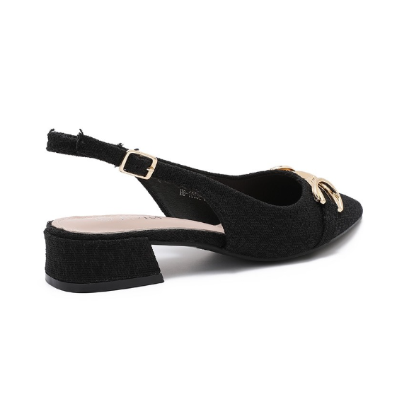 Escarpins Slingback à Mors Doré