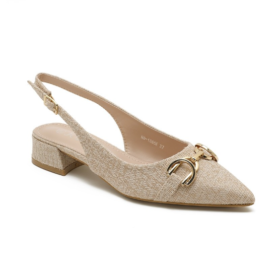 Escarpins Slingback à Mors Doré