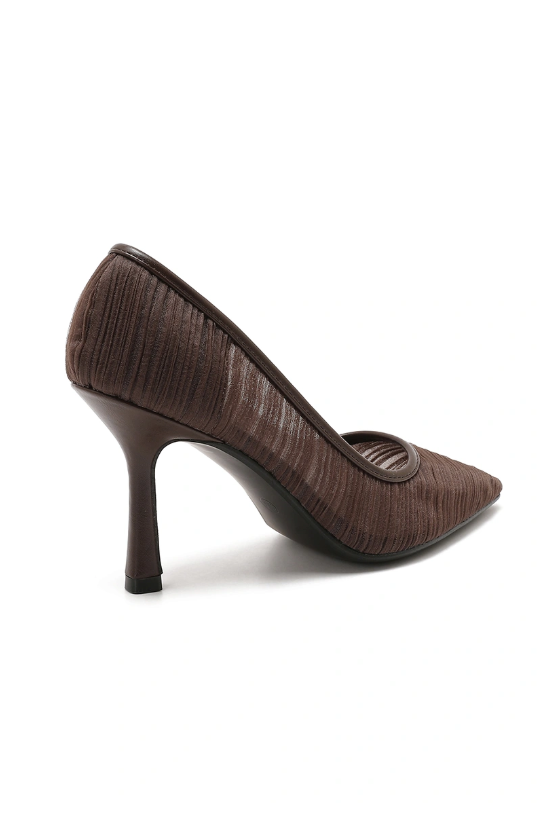 Escarpin bout pointu tissu tendance
