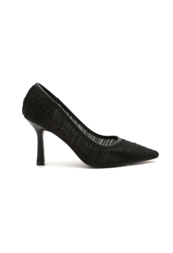 Escarpin bout pointu tissu tendance