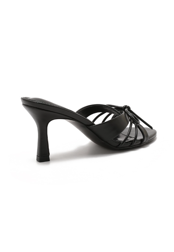 Sandale à Talons et Nœud Délicat