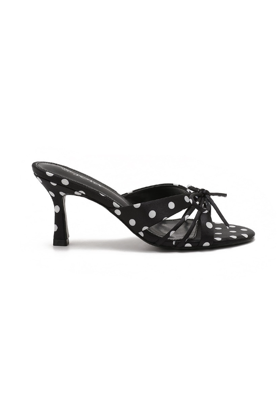 Sandale à Talons et Nœud Délicat
