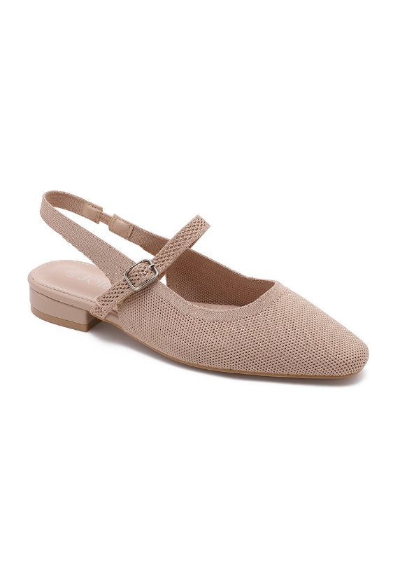 Ballerines en Mesh Doré – Confort & Éclat