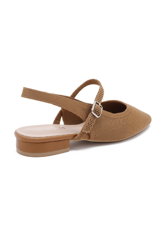 Ballerines en Mesh Doré – Confort & Éclat