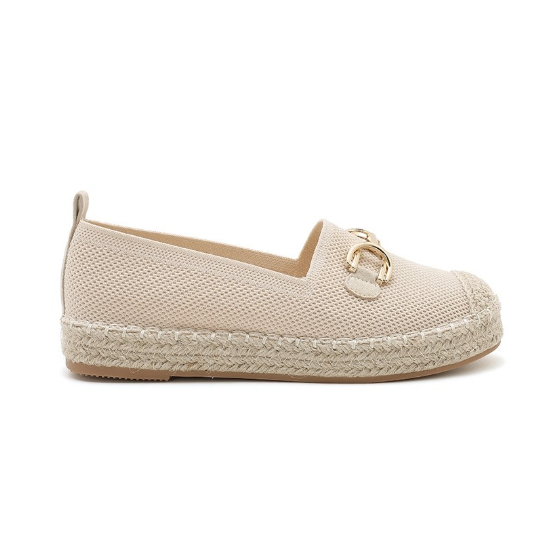 Espadrilles Plates à Mors Doré