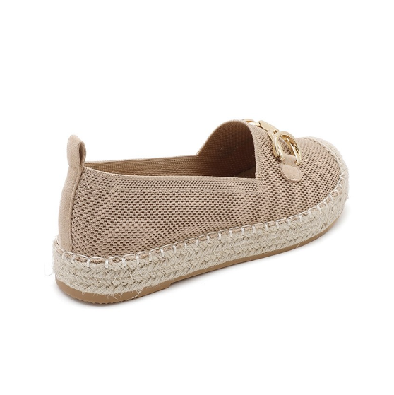 Espadrilles Plates à Mors Doré