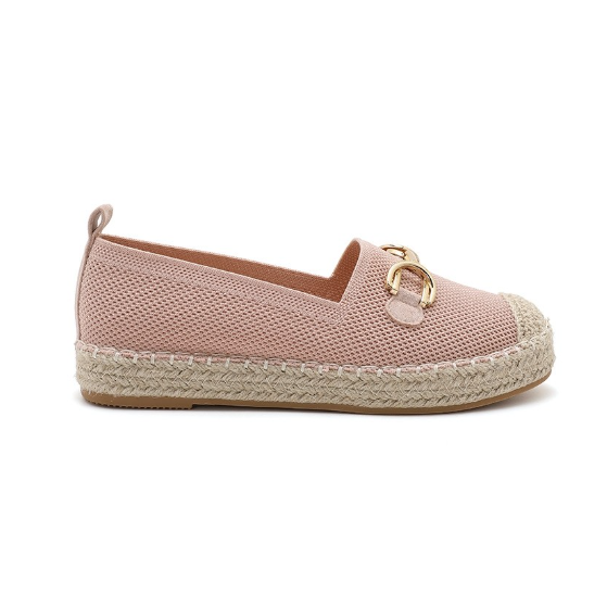 Espadrilles Plates à Mors Doré