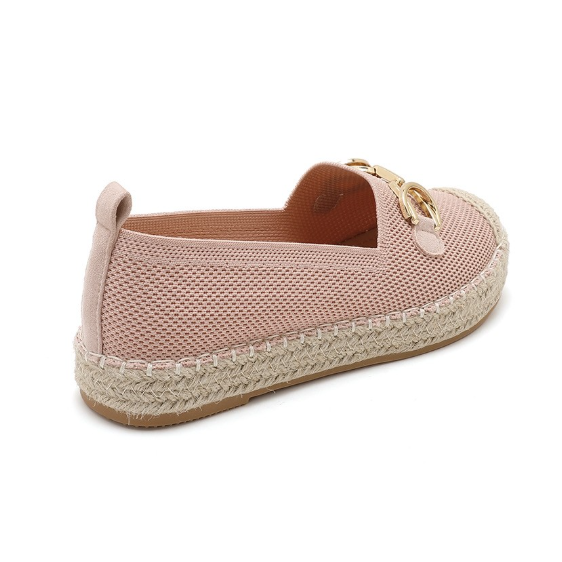 Espadrilles Plates à Mors Doré