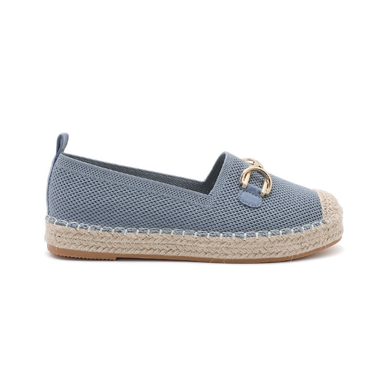 Espadrilles Plates à Mors Doré