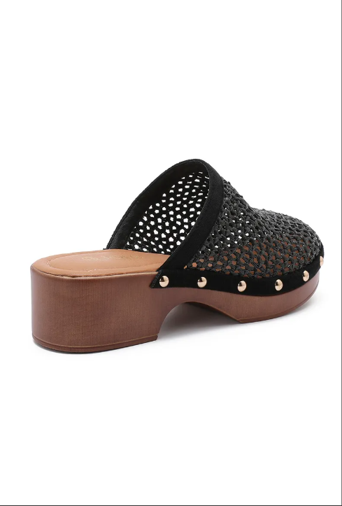 Sabots en Cuir Tressé