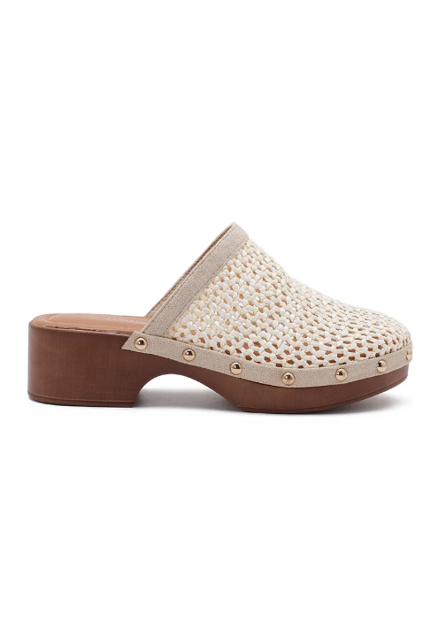 Sabots en Cuir Tressé