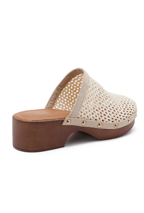 Sabots en Cuir Tressé