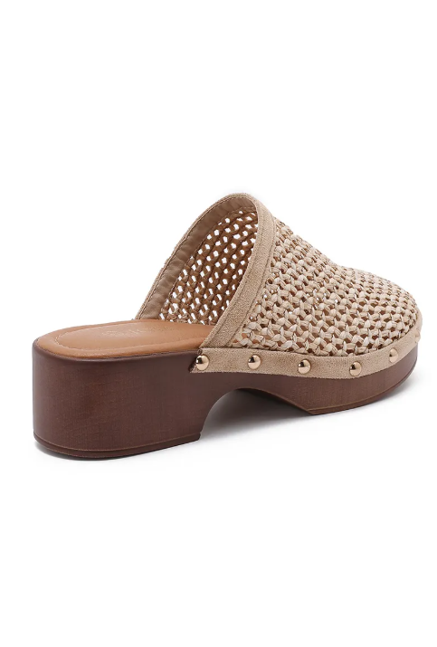 Sabots en Cuir Tressé