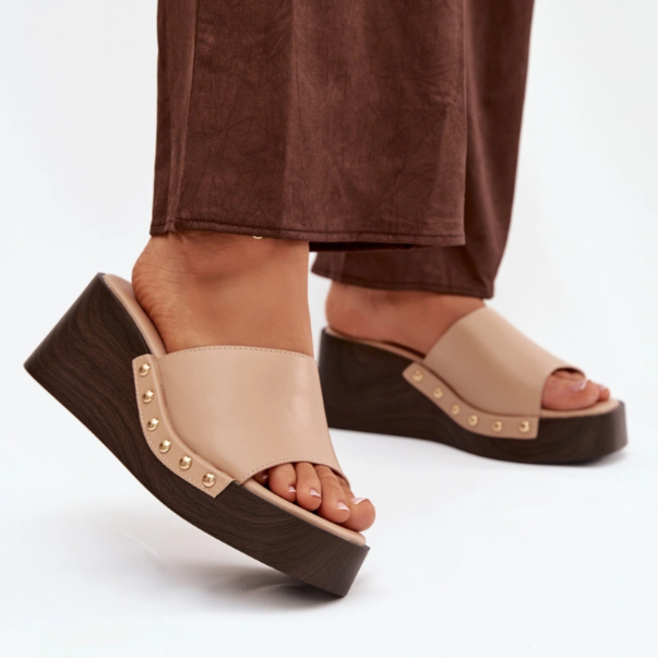 Sandale compensée à Plateforme