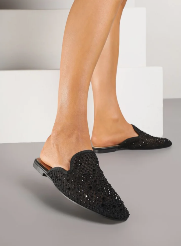 Babouche Pointues "Éclat de Nuit"