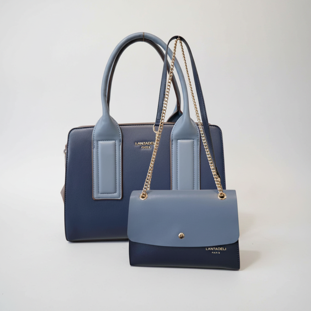 Ensemble Duo Élégance : Sac à Main Cabas & Pochette assortie