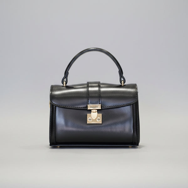 Sac Kelly Élégant aux Tons Noir et Camel