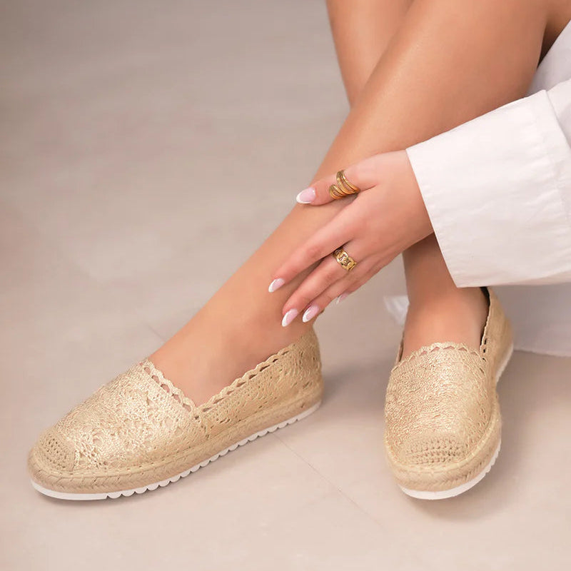 Espadrilles en dentelle