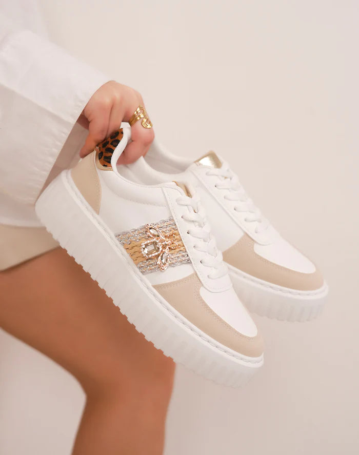 Baskets femme à plateforme