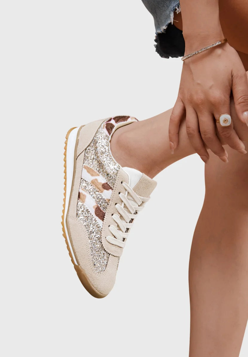Baskets basses pailleté