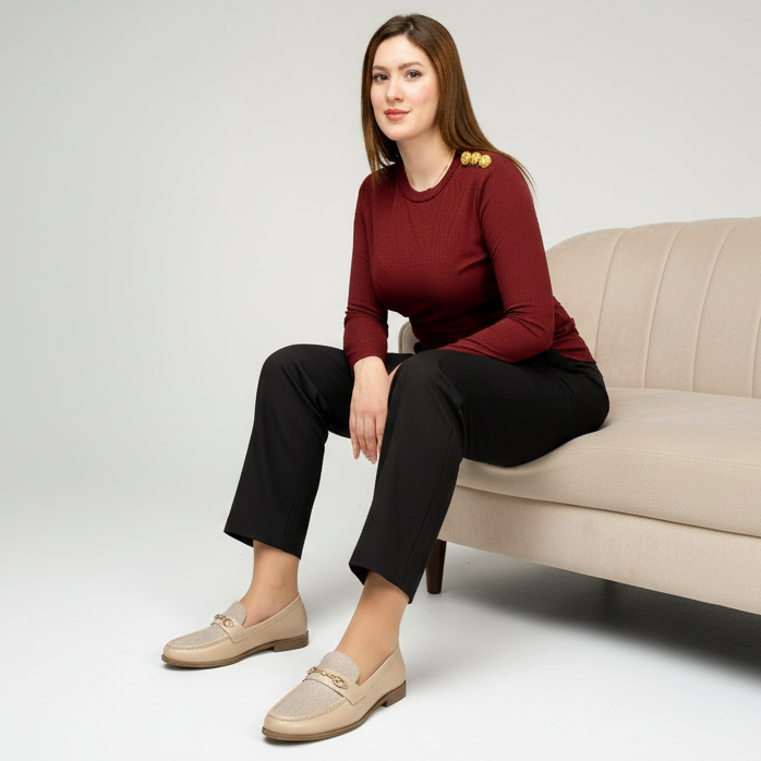 Mocassin femme élégant