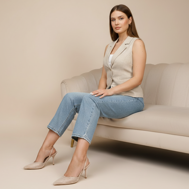 Escarpins élégante et détails perles