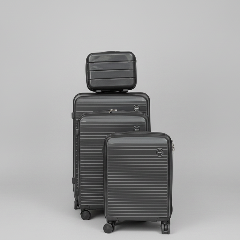 Valises Avec Détail De Cadenas Et Mécanisme De Traction