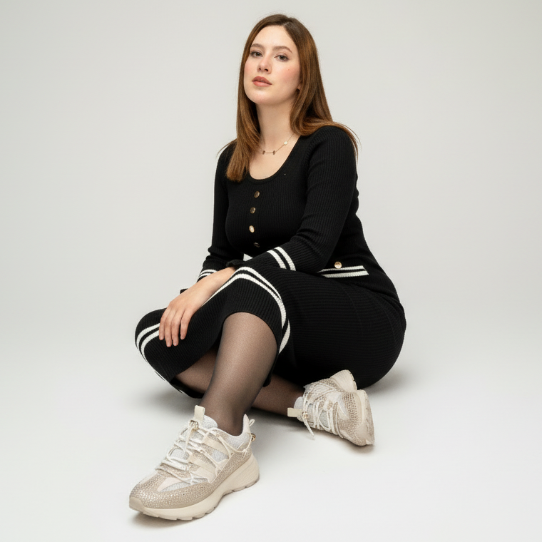 Baskets pour femmes ornées de pierres