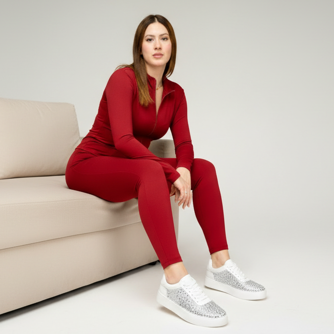 Baskets Plateformes à Cristaux – Éclat