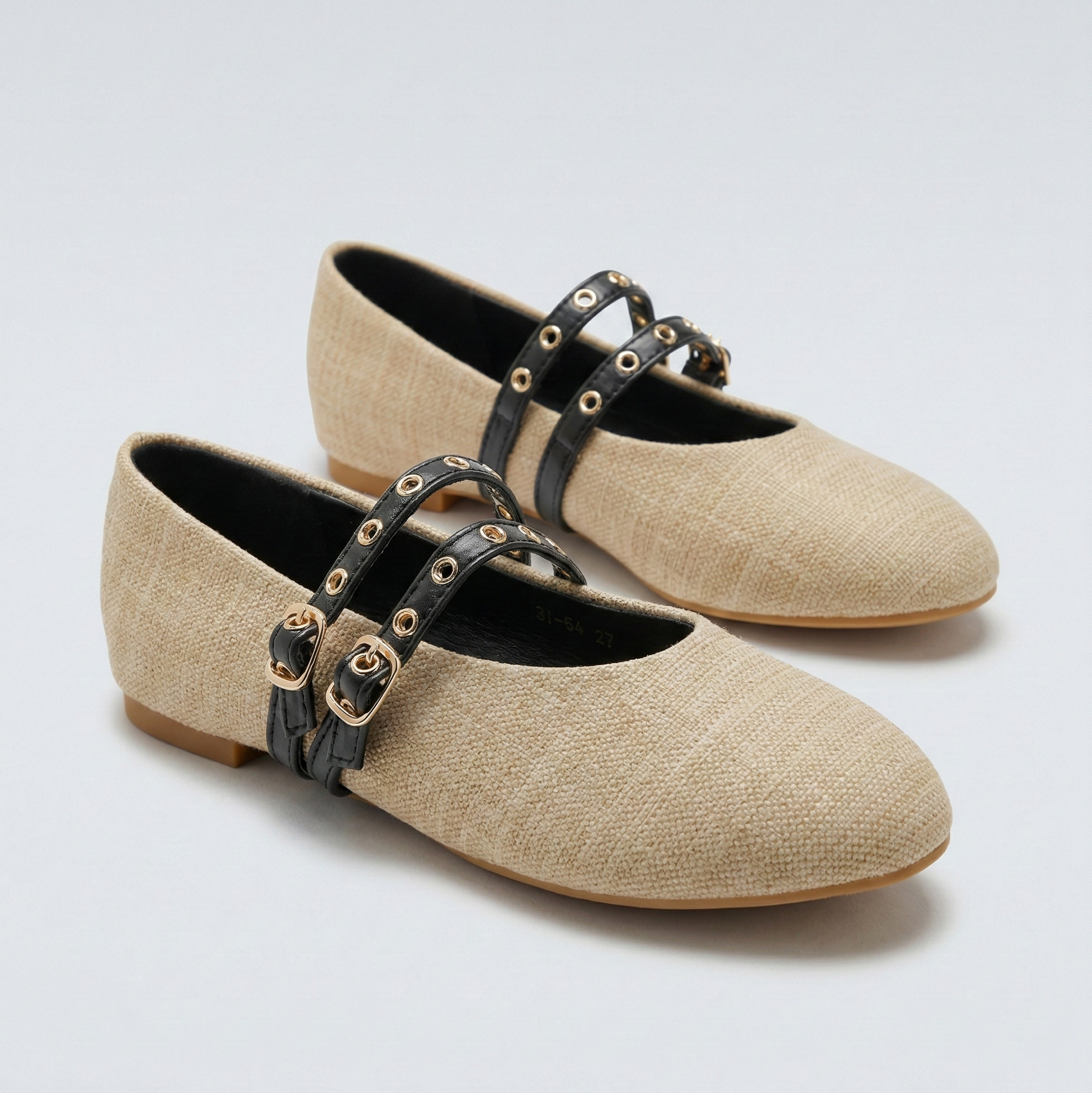 Ballerine à bride avec petites boucles