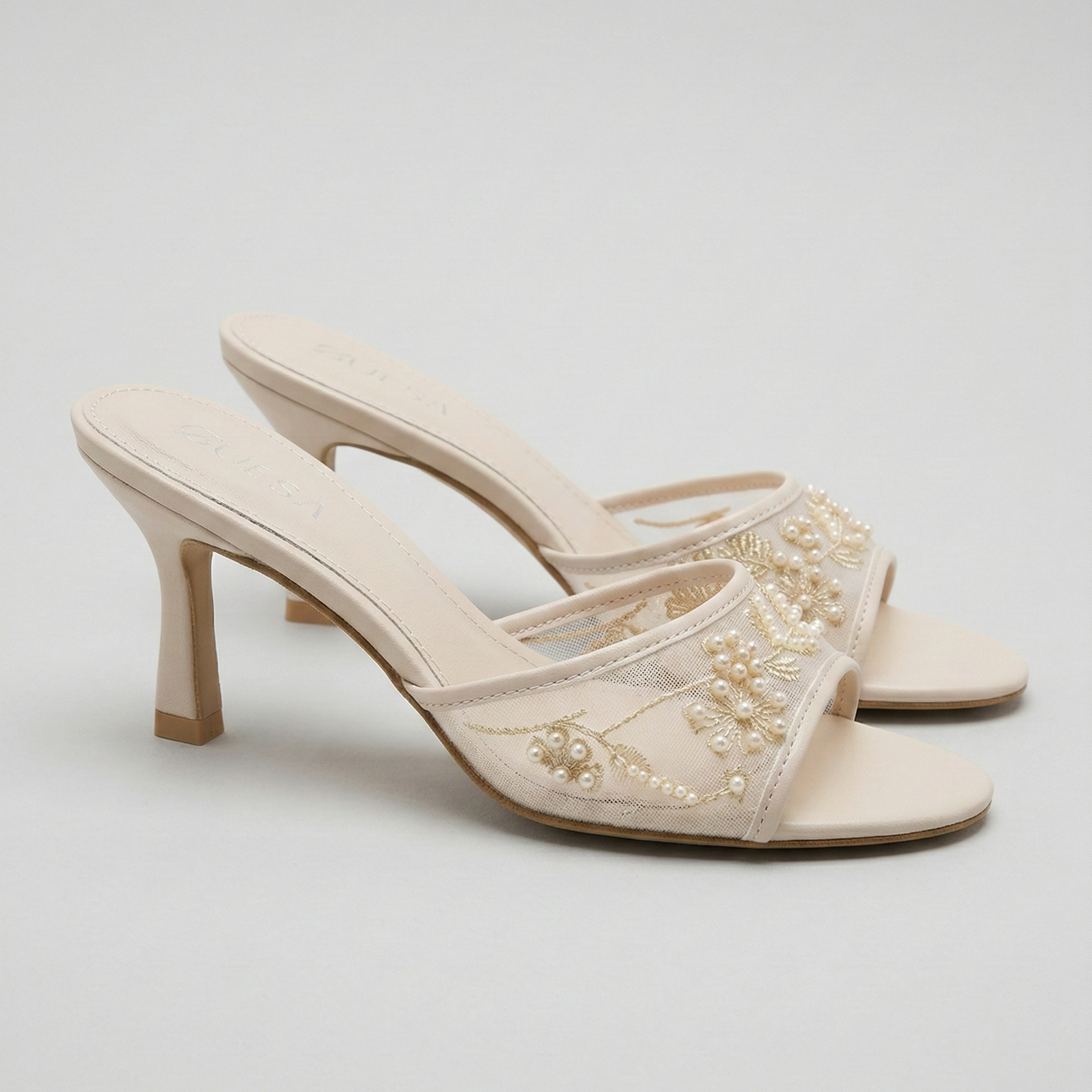 Sandale en Dentelle et Perles