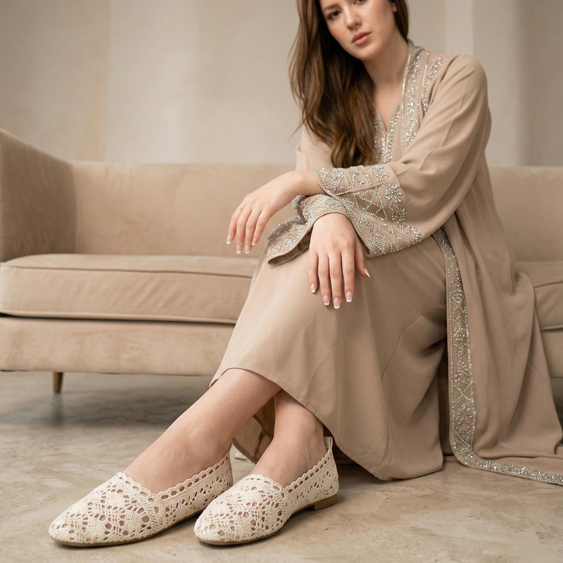 Ballerines en Crochet Bohème