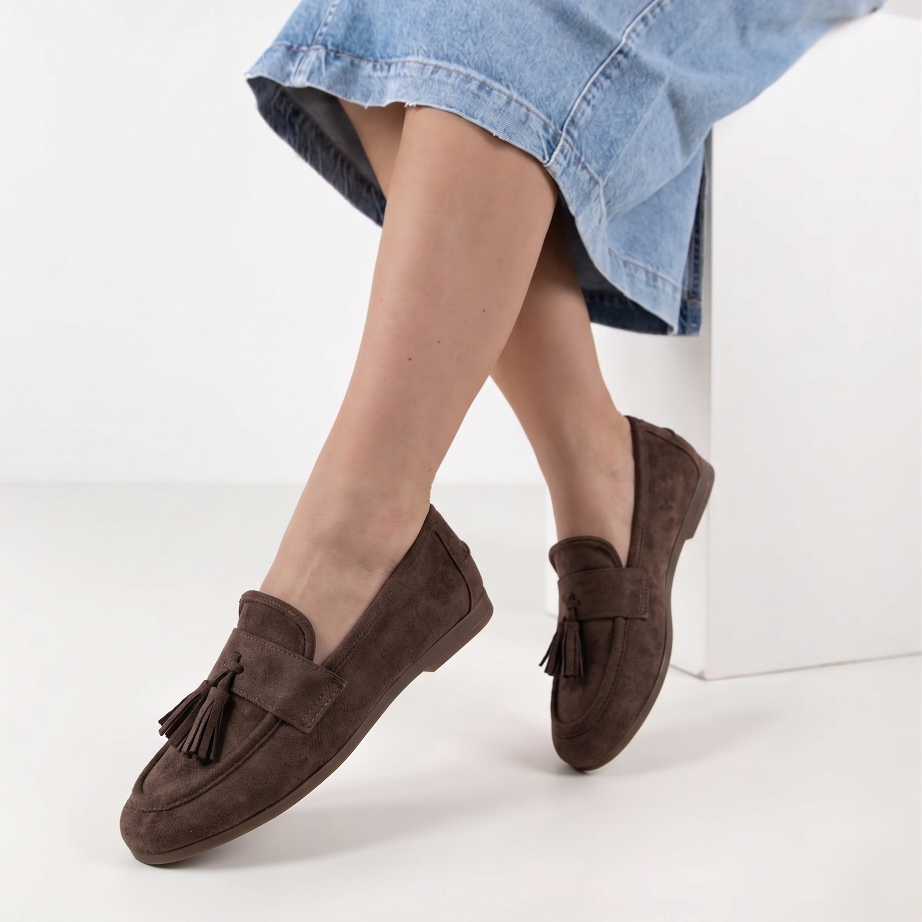 Mocassins en daim