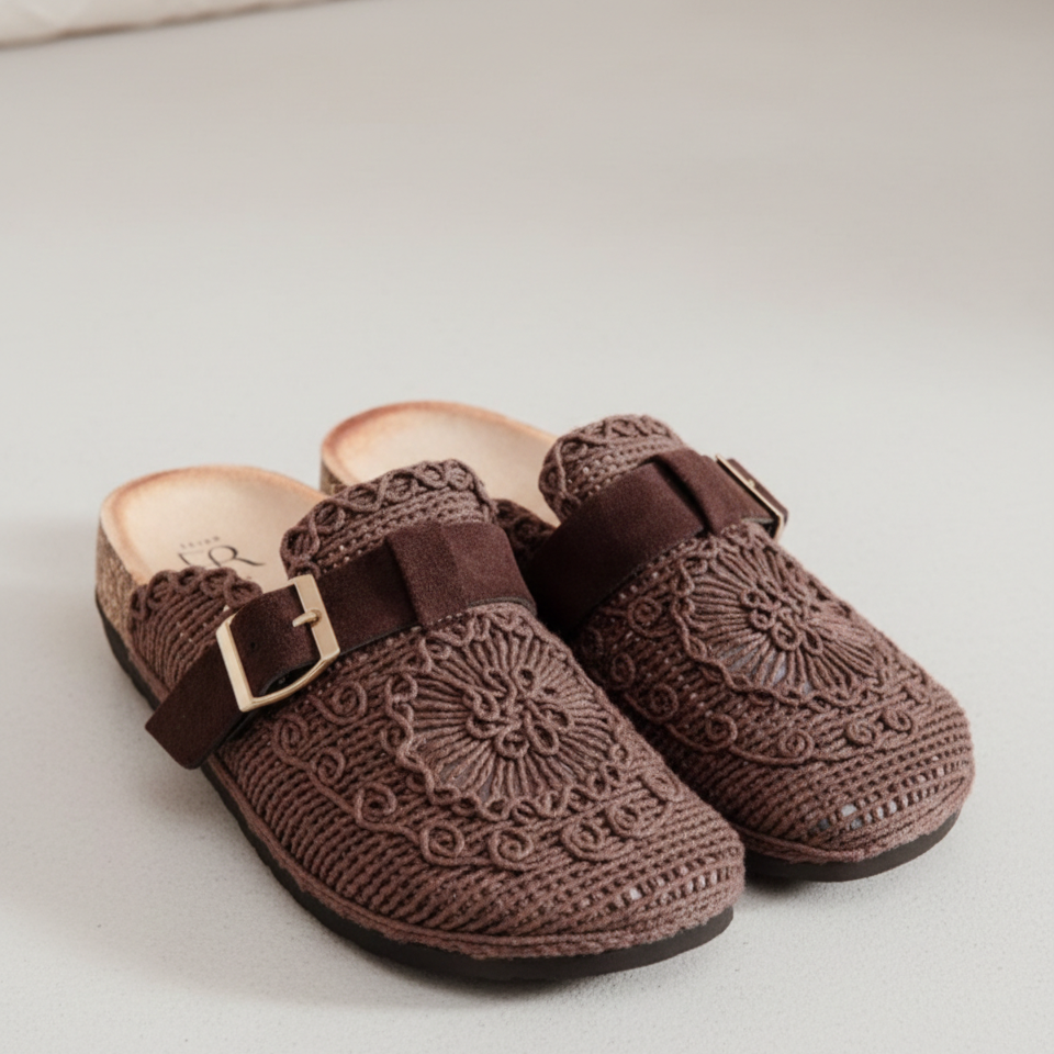 Sabots bohèmes écru